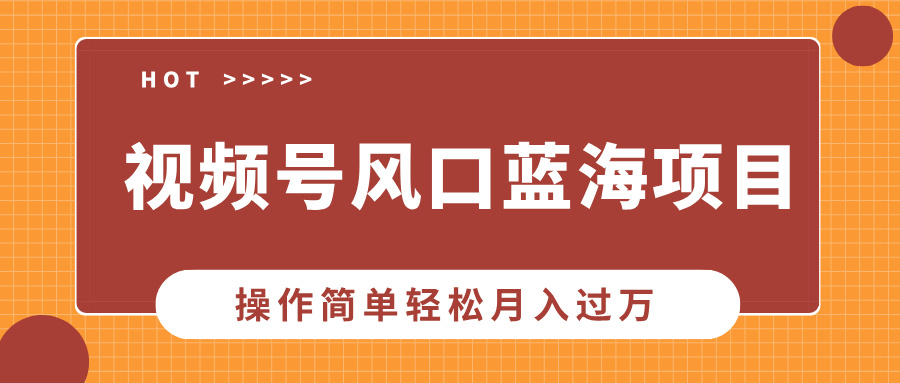 （13945期）视频号风口蓝海项目，中老年人的流量密码，操作简单轻松月入过万-卓越网创